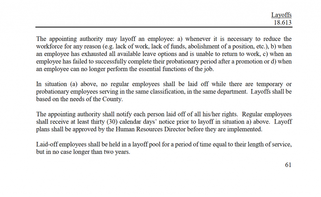 Rock County Layoffs 18.613